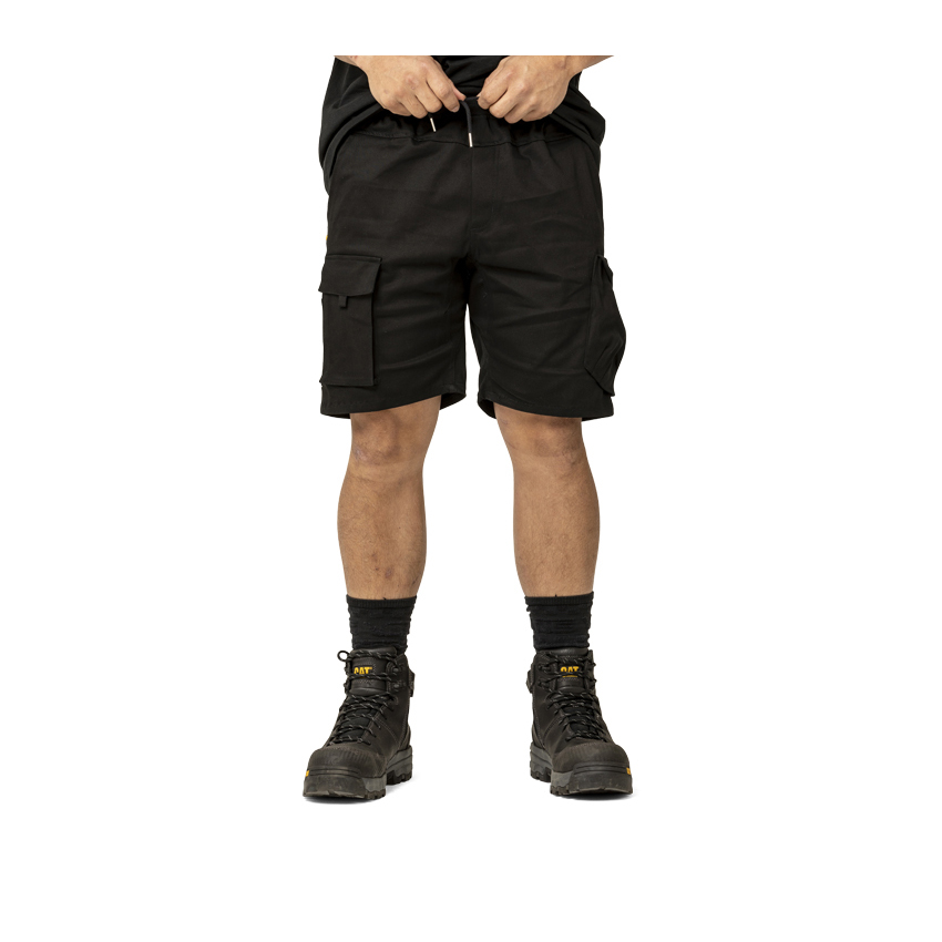 Black Men's Caterpillar Diesel Work Shorts | 289056KIV