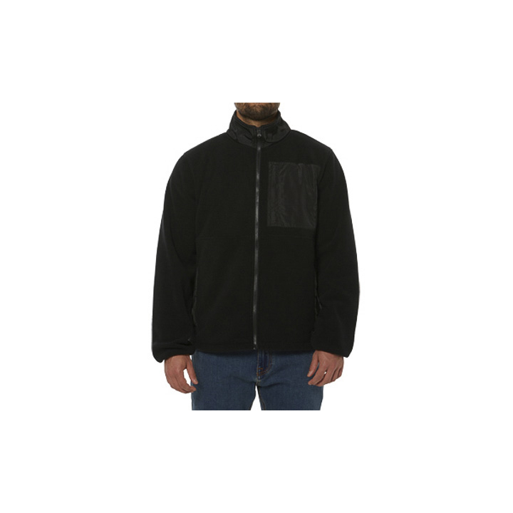 Black Men's Caterpillar Foundation Fleece Jackets | 197058FTW