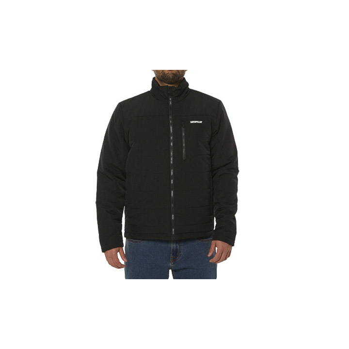 Black Men's Caterpillar Foundation Synthetic Insulated Jackets | 254891TFO