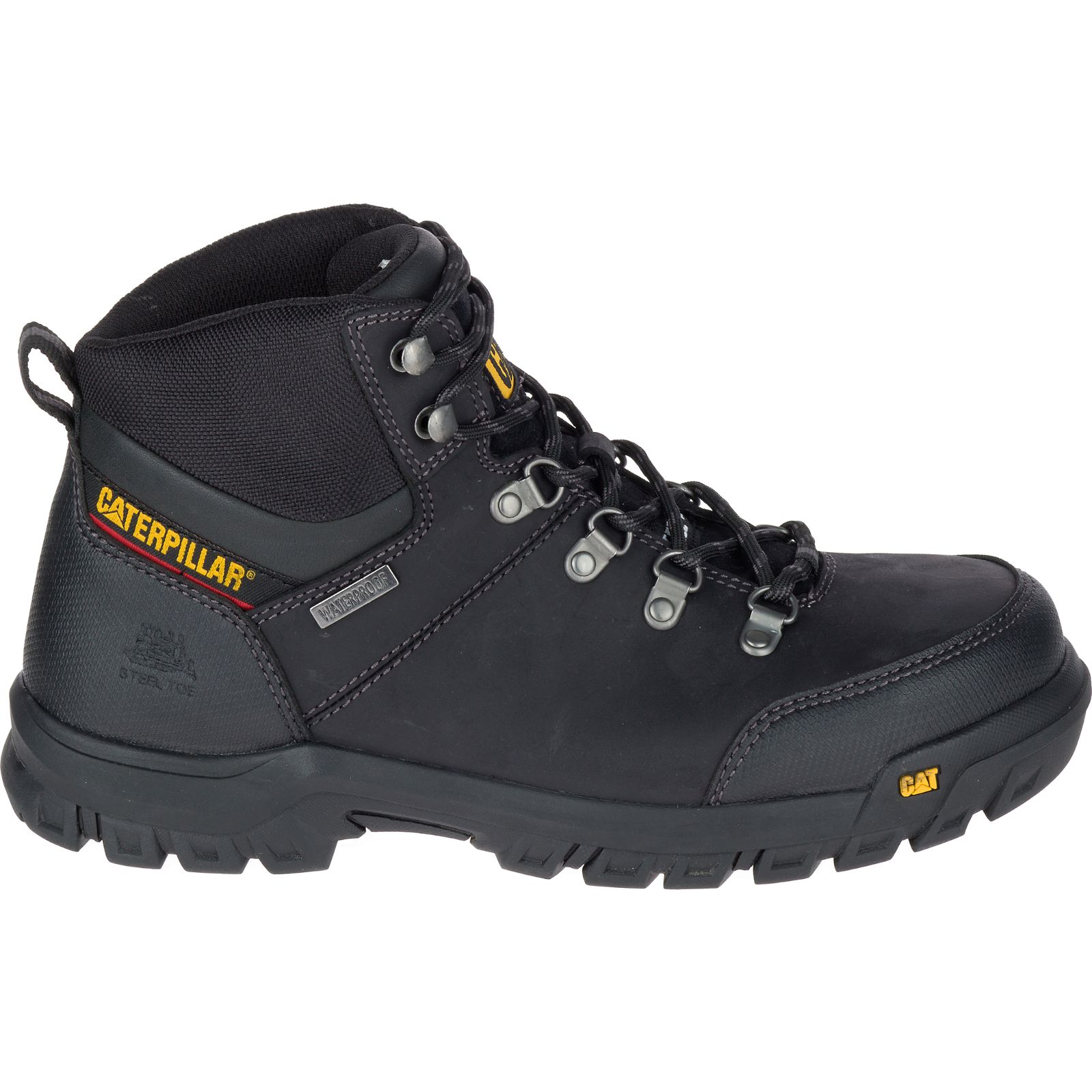Black Men's Caterpillar Framework S3 Wr Hro Sra Steel Toe Work Boots | 735094YMC