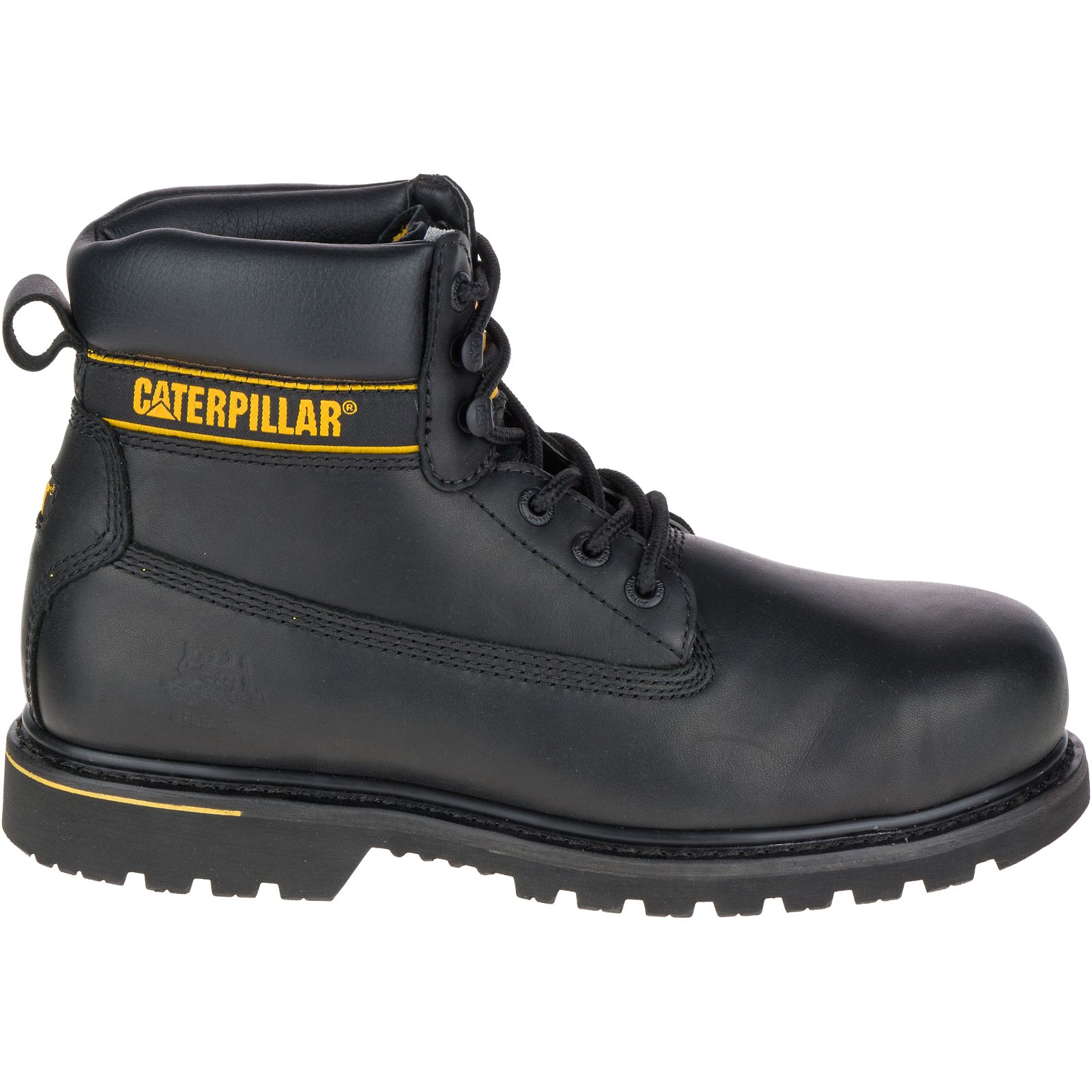 Black Men's Caterpillar Holton Steel Toe S3 Hro Src Work Boots | 039574TSG