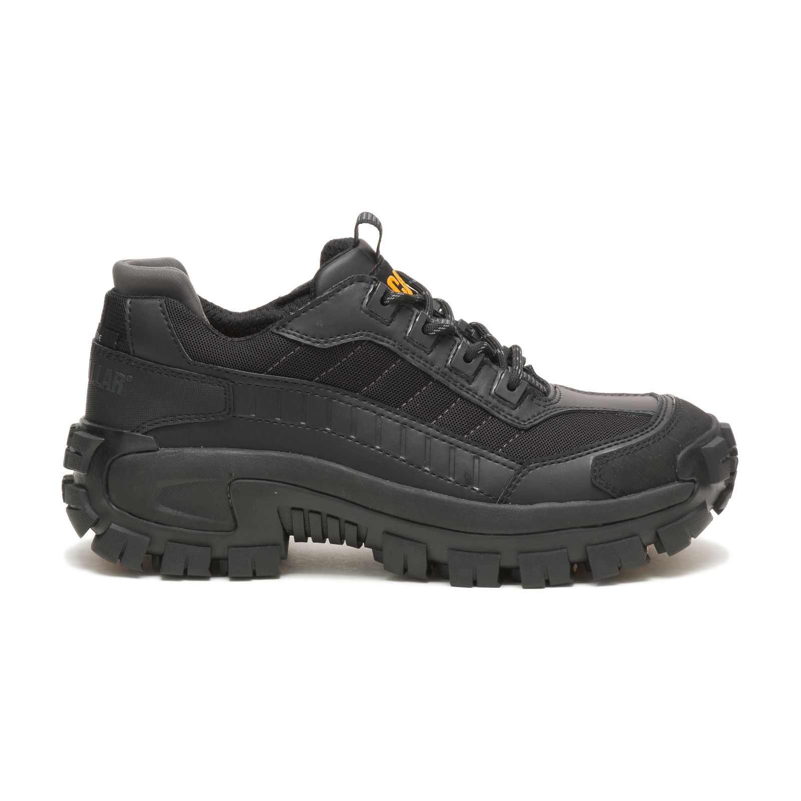 Black Men's Caterpillar Invader Steel Toe Work Shoes | 237901ZCL