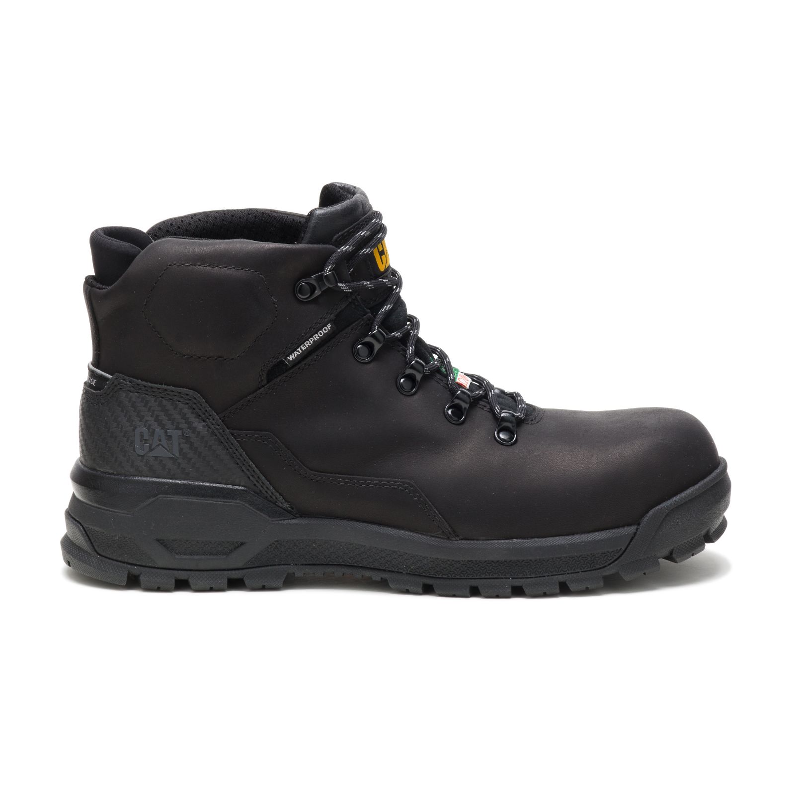 Black Men's Caterpillar Kinetic Ice+ Waterproof Thinsulate™ Composite Toe Csa Work Boots | 594781LSH