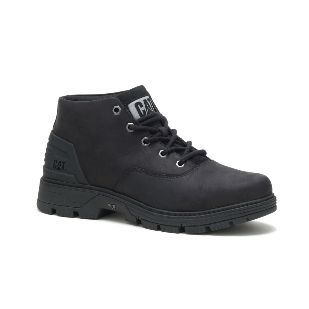 Black Men's Caterpillar Leverage Chukka Boots | 576029EIO