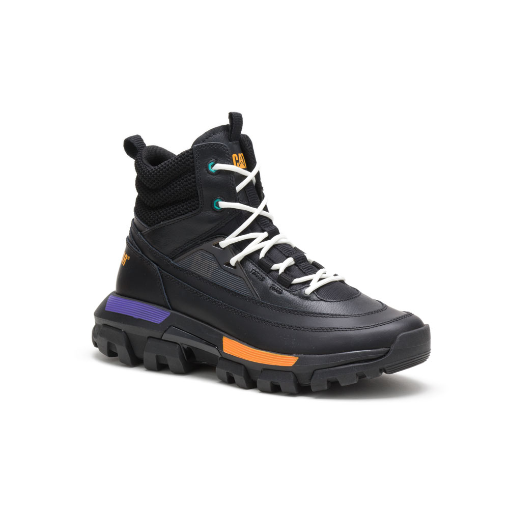 Black Men's Caterpillar Raider Lace Hi Sneakers | 914308QPW