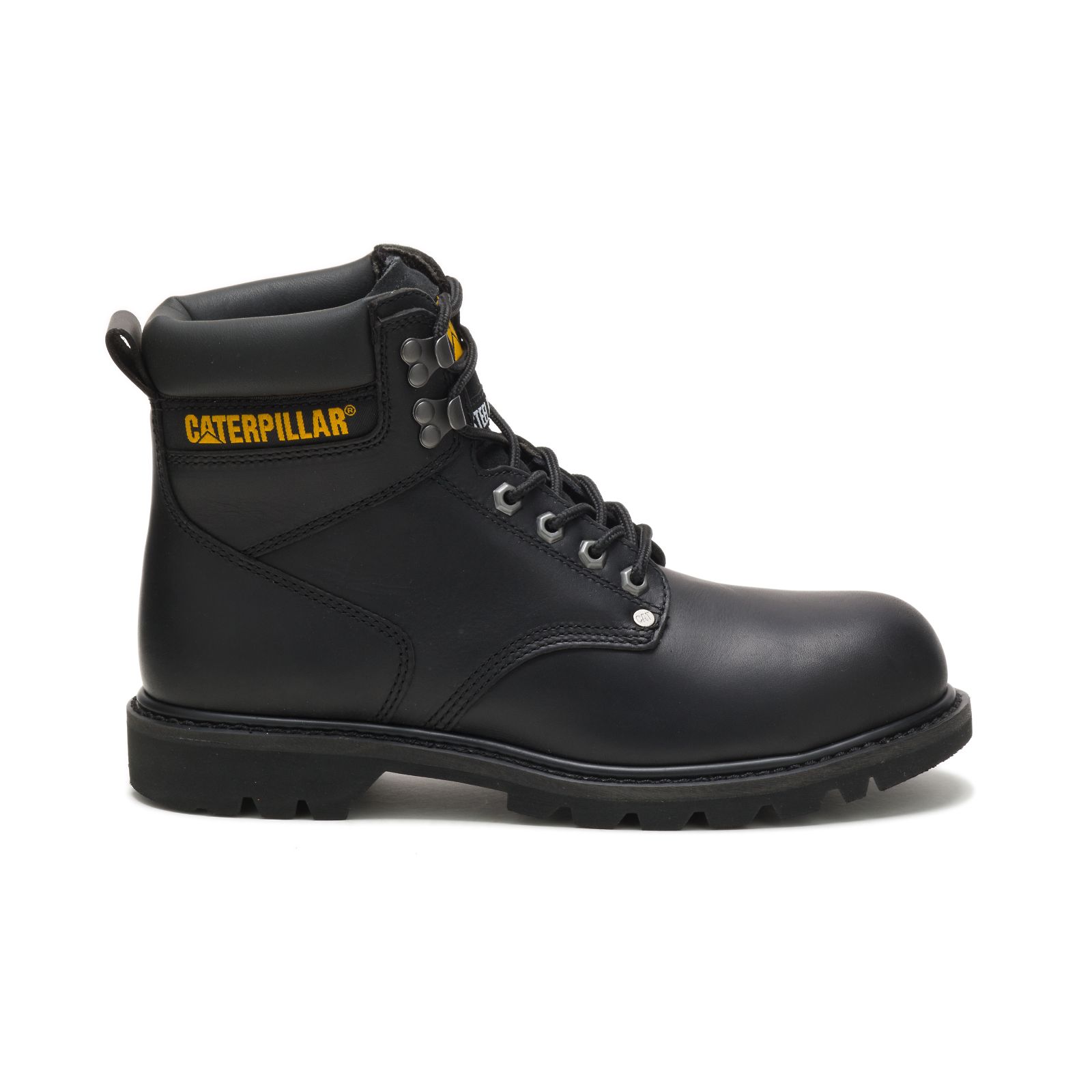 Black Men's Caterpillar Second Shift Steel Toe Steel Toe Boots | 635219DTY