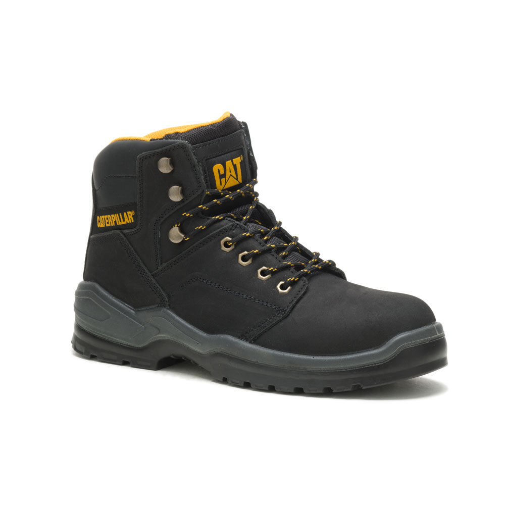 Black Men's Caterpillar Striver Astm Safety Boots | 304597SAM