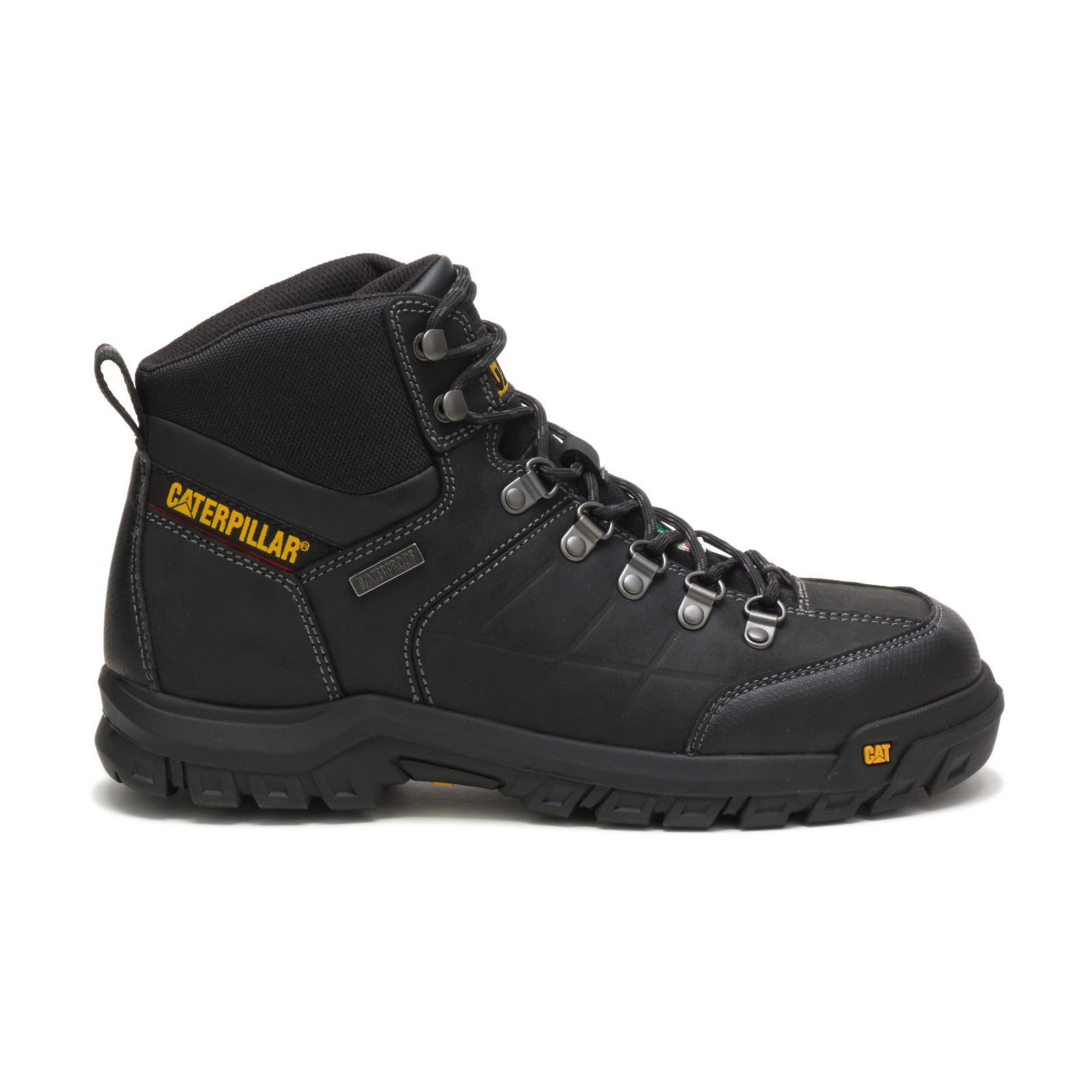 Black Men's Caterpillar Threshold Waterproof Steel Toe Csa Work Boots | 916472CRX