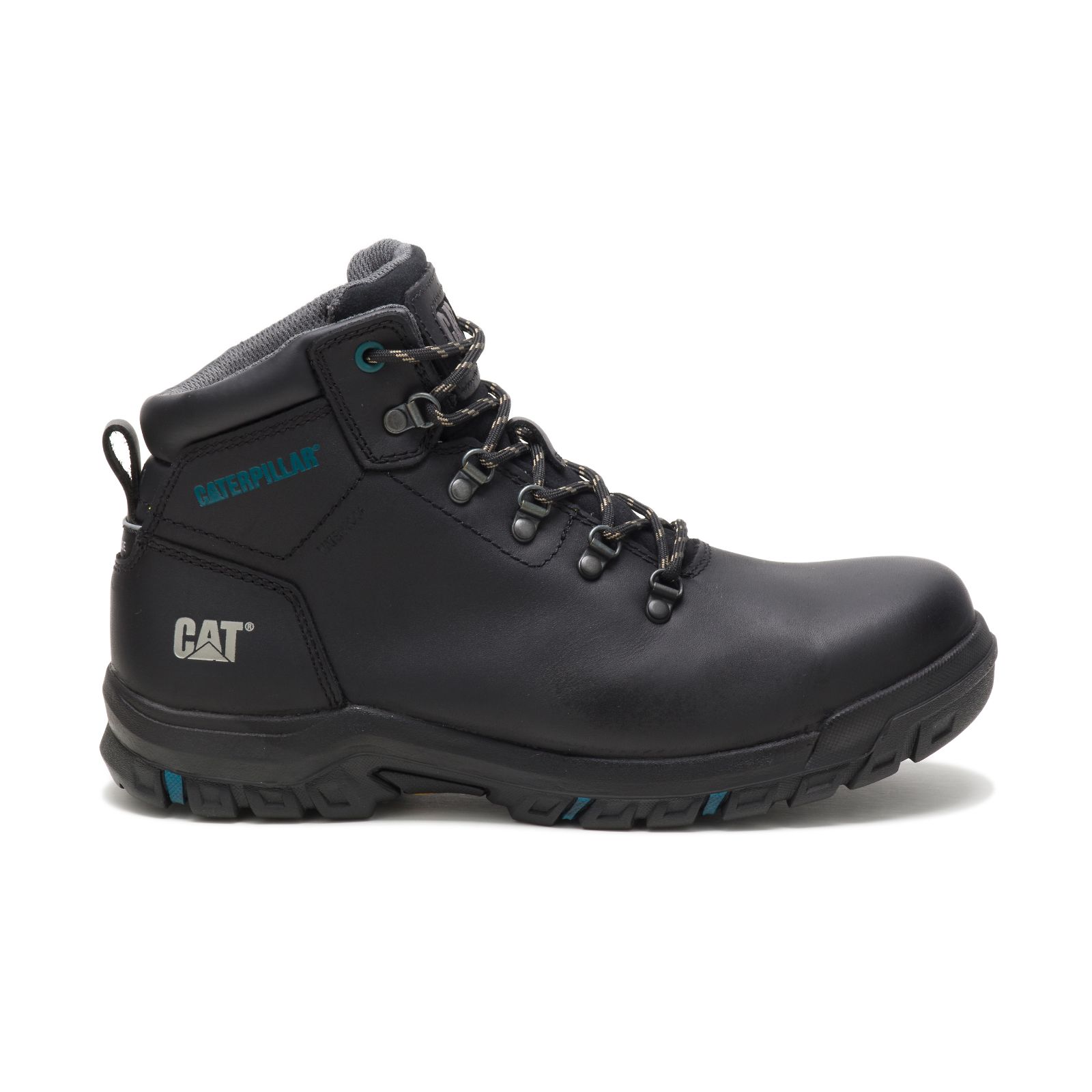 Black Women's Caterpillar Mae Steel Toe Waterproof Work Boots | 180925ZJA