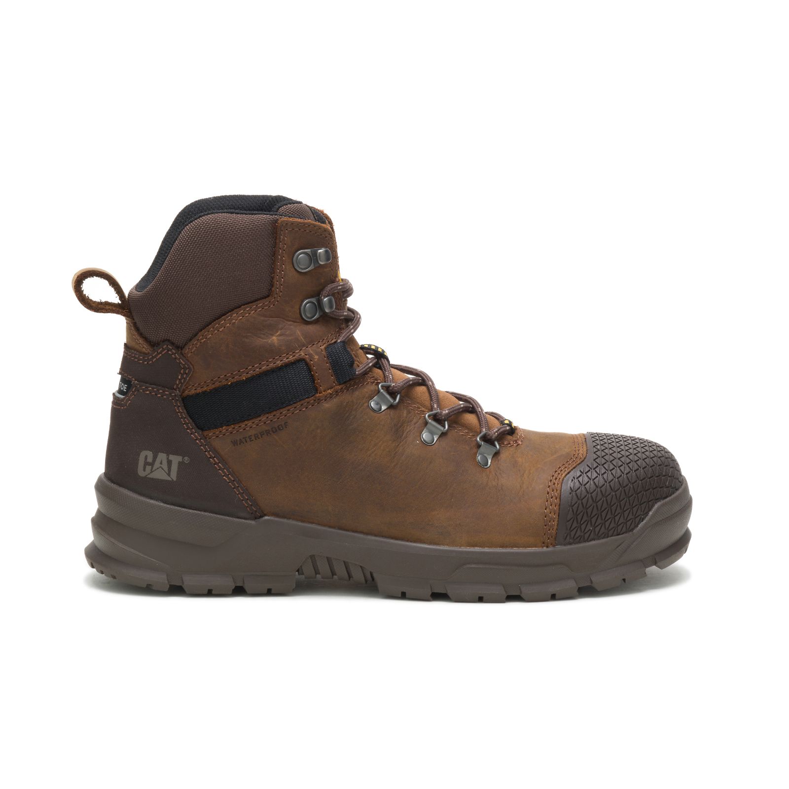 Brown Men's Caterpillar Accomplice X Waterproof Steel Toe Steel Toe Boots | 201493JQA