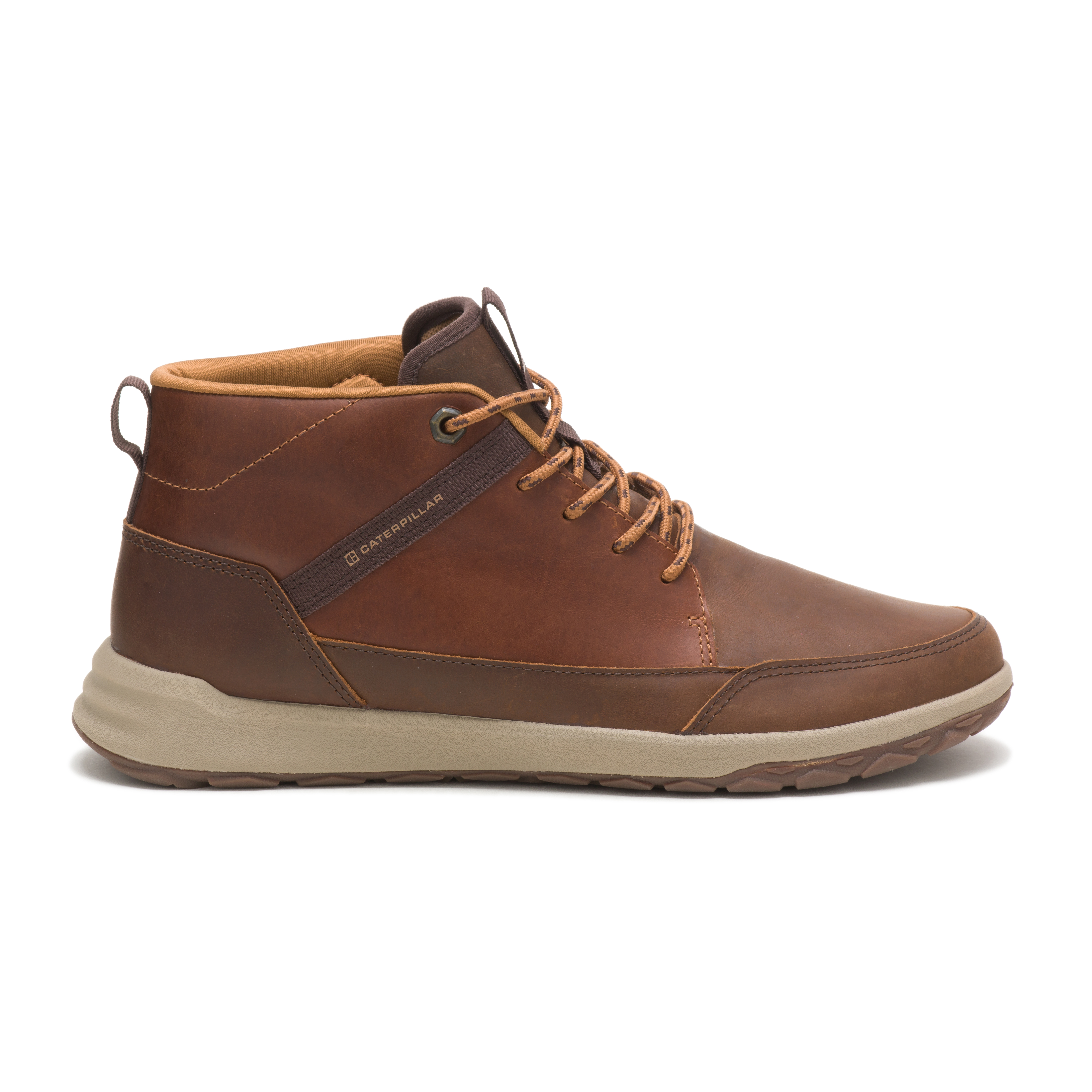 Brown Men's Caterpillar Code Quest Mid Casual Shoes | 650819OAG