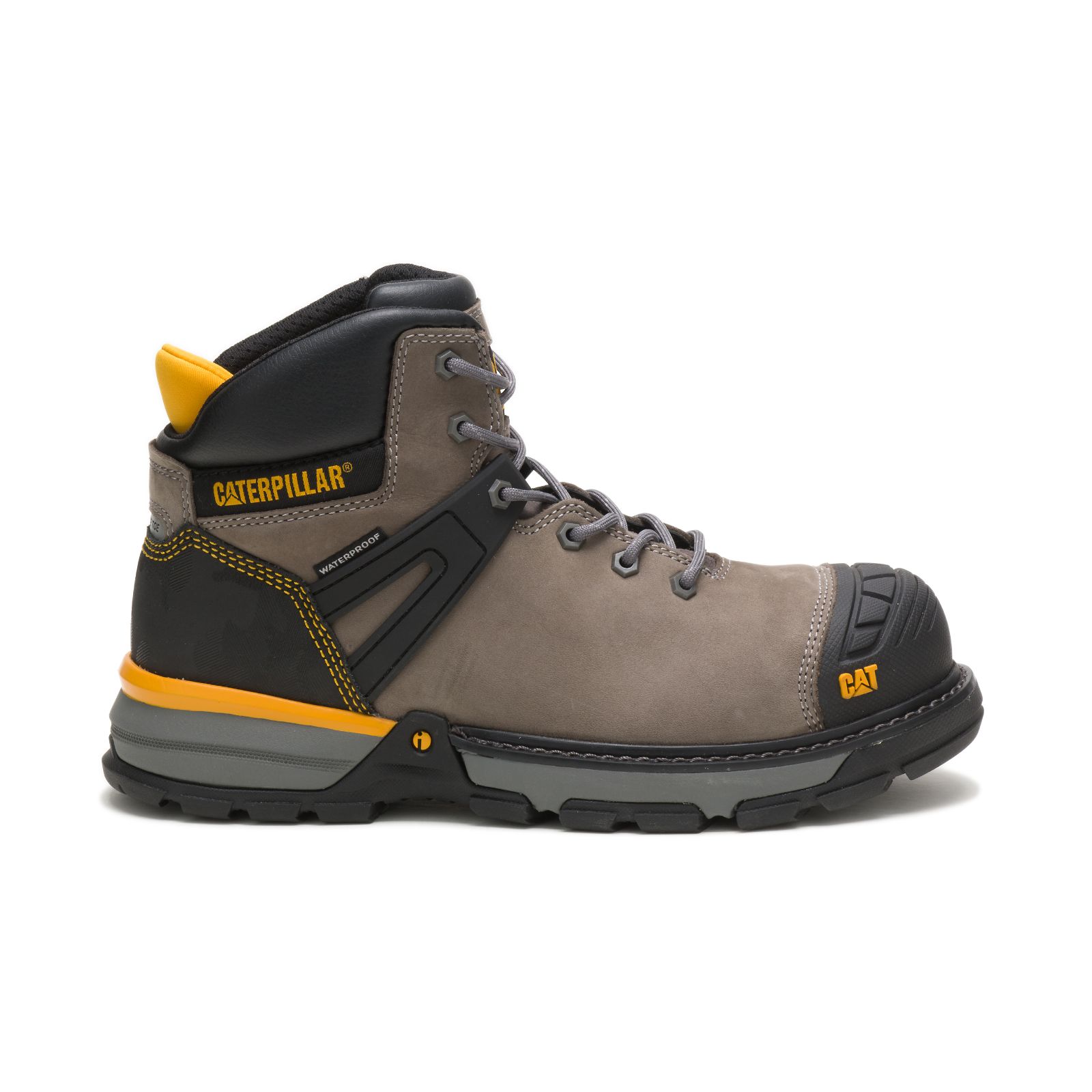 Brown Men's Caterpillar Excavator Superlite Waterproof Nano Toe Csa Work Boots | 839742ZWH