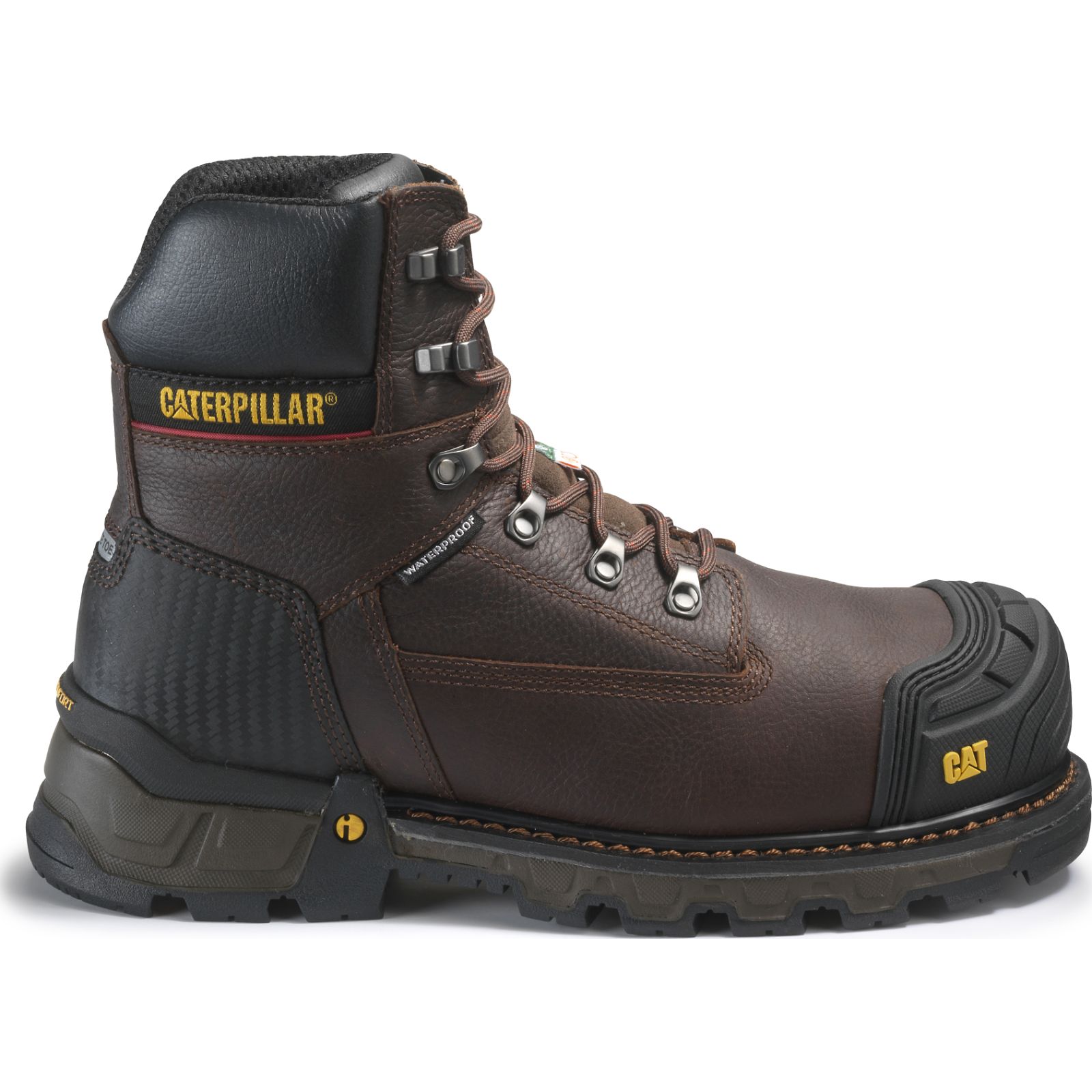 Brown Men's Caterpillar Excavator Xl 6” Wp Tx Ct Csa Work Boots | 354197HJE