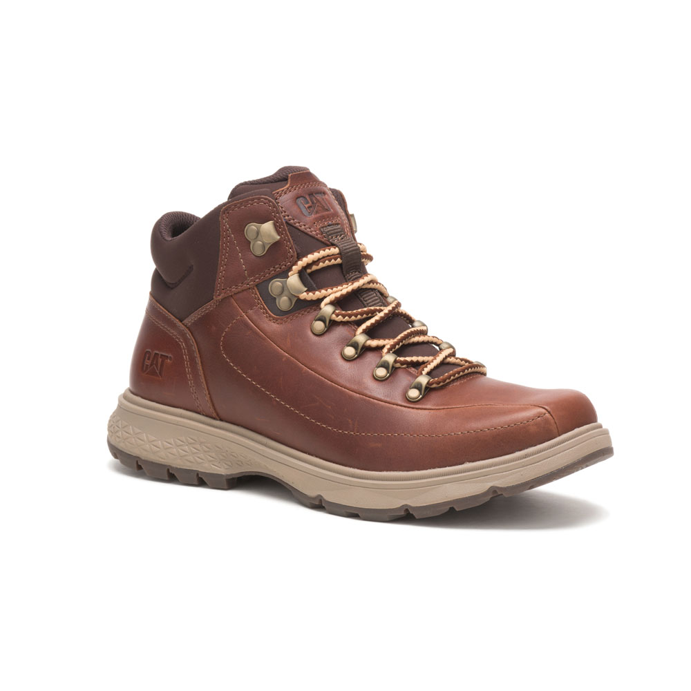 Brown Men's Caterpillar Forerunner Work Boots | 643057UCI