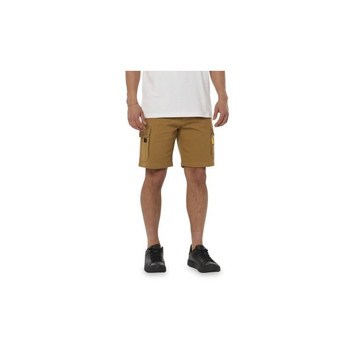 Brown Men's Caterpillar Foundation Cargo Shorts | 679514LEK