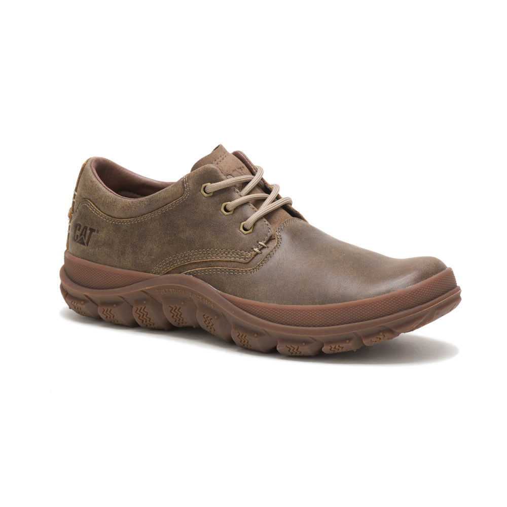 Brown Men's Caterpillar Fused Tri Work Shoes | 726183DGU
