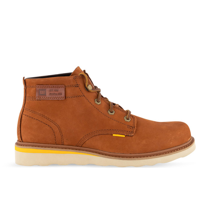 Brown Men's Caterpillar Jackson Mid Casual Boots | 729861VRI