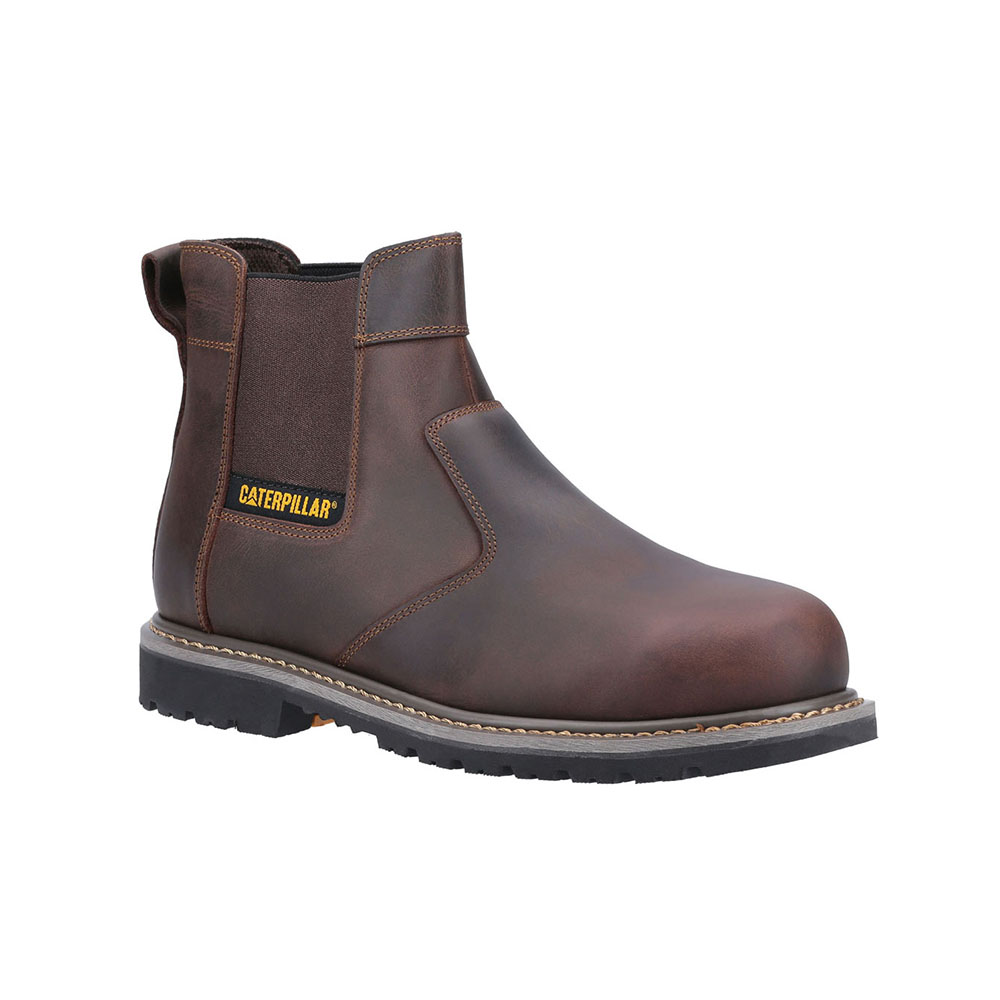 Brown Men's Caterpillar Powerplant Dealer Astm Safety Boots | 518346ZDC
