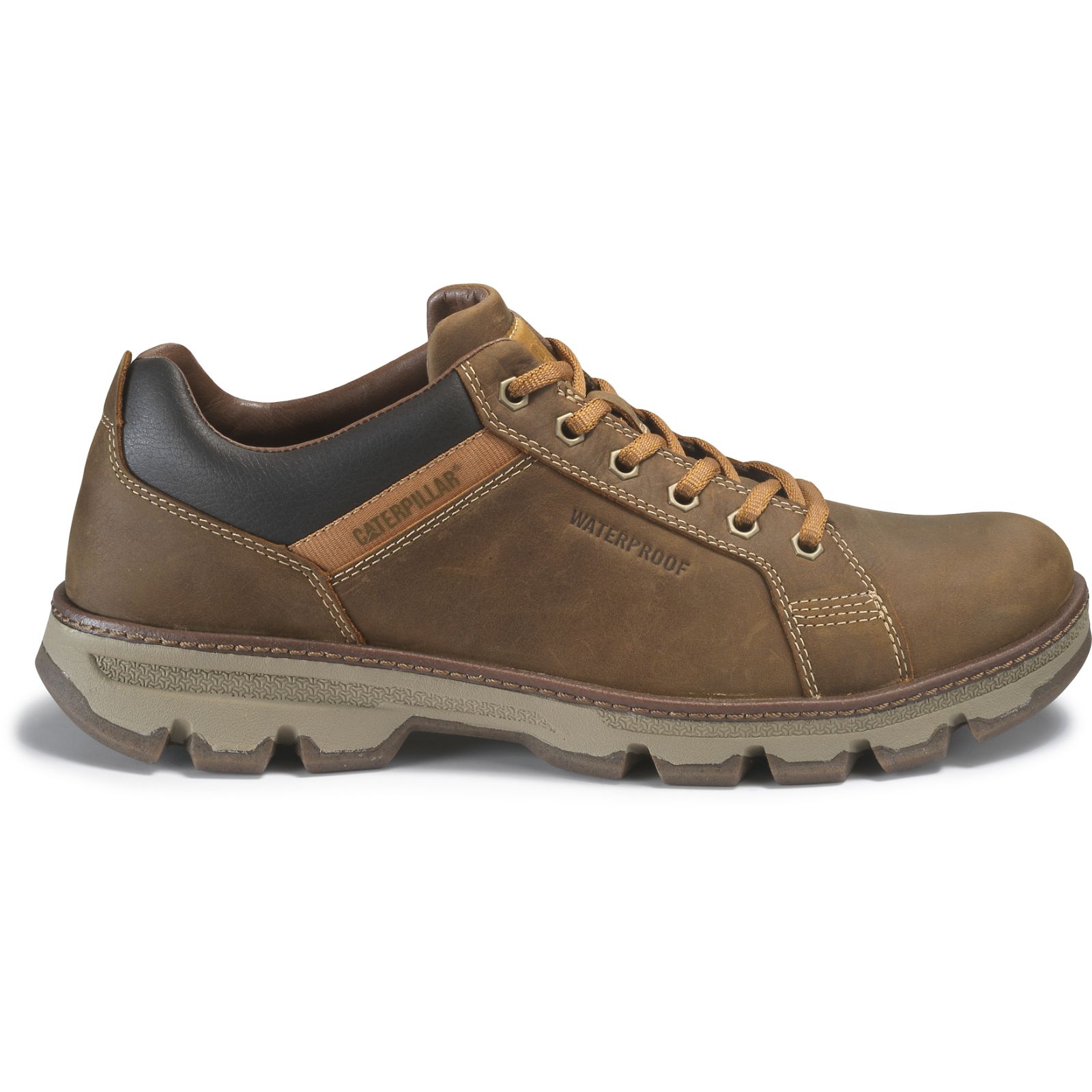 Brown Men's Caterpillar Sterling Waterproof Casual Shoes | 036748UKR
