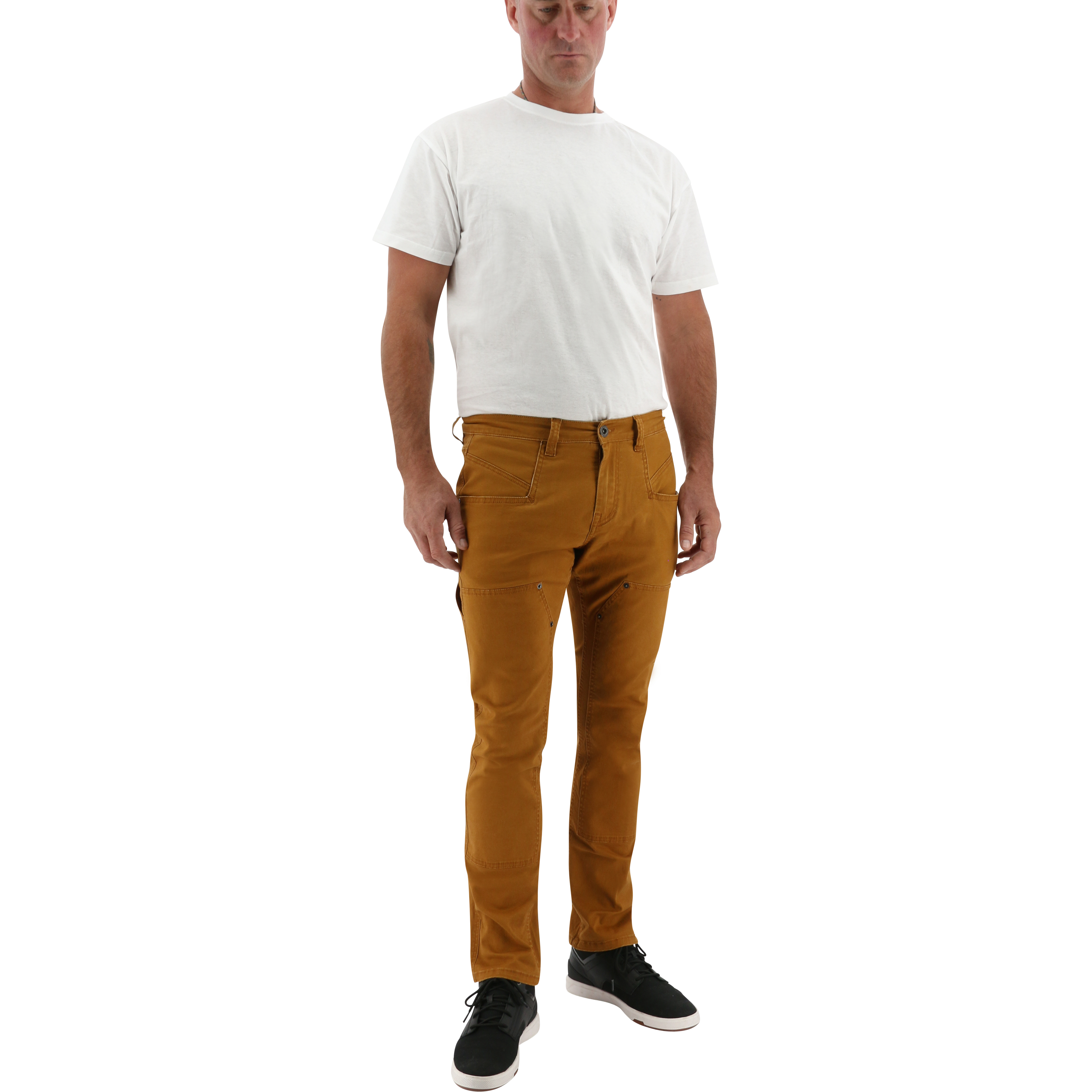 Brown Men's Caterpillar Work Pants | 417280SJU