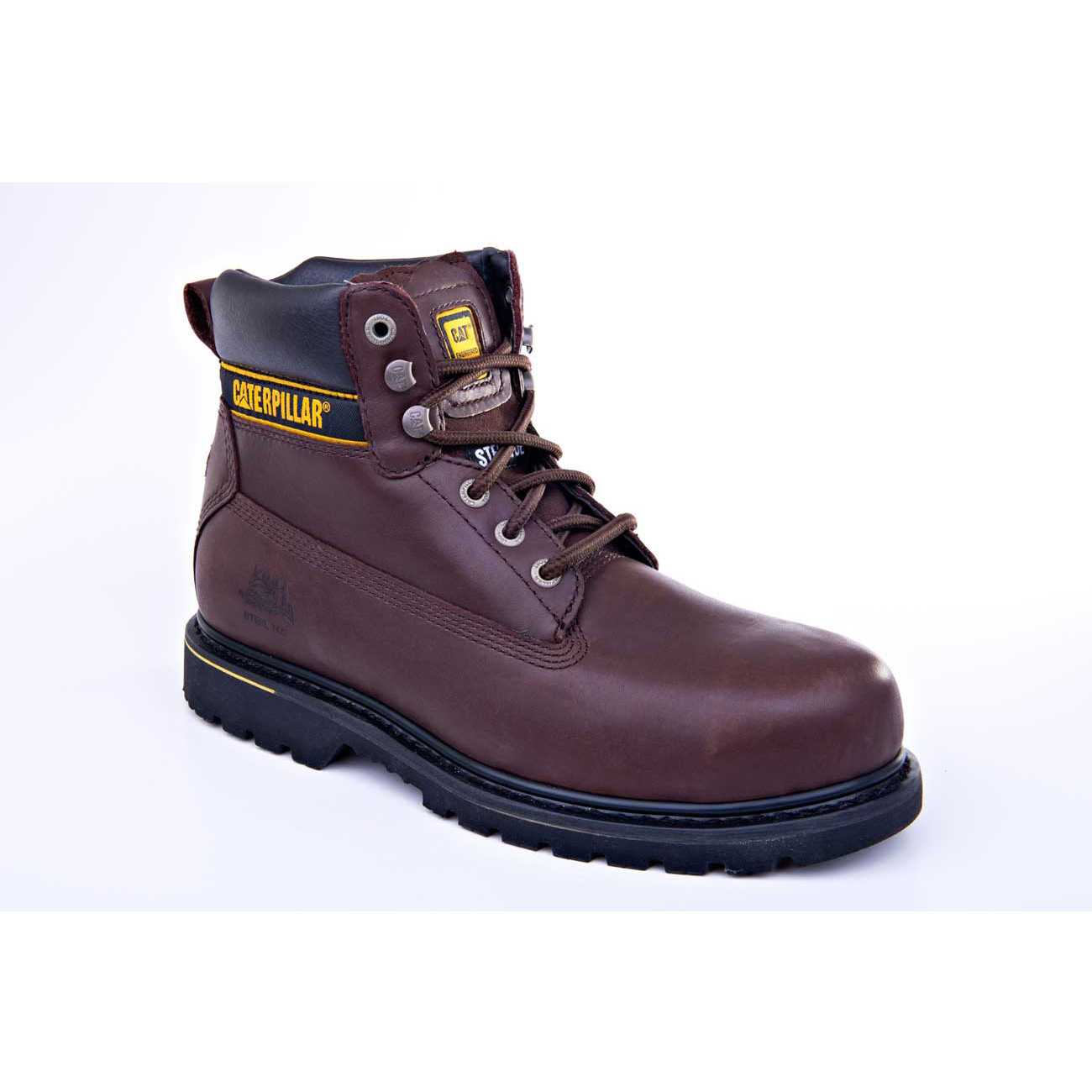 Burgundy Men's Caterpillar Holton St - Sa Safety Boots | 758609FPY