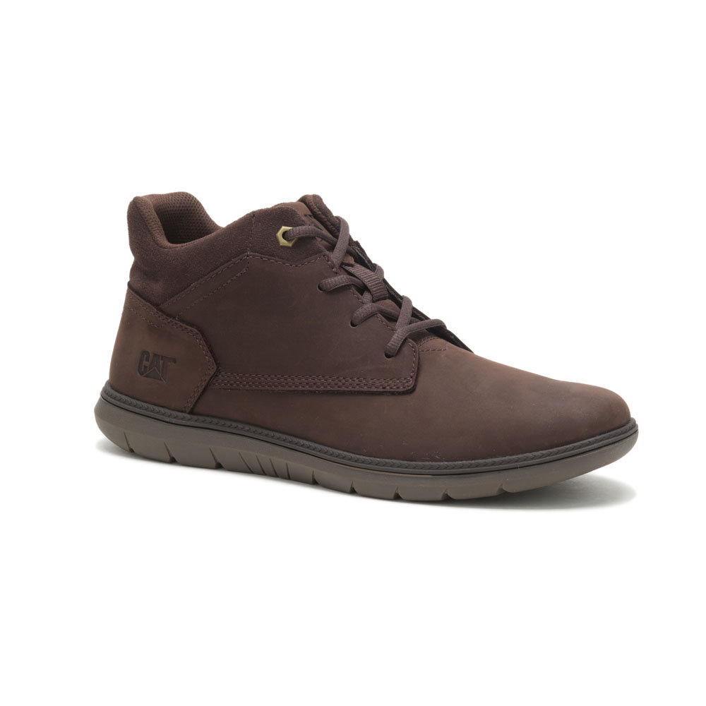 Coffee Men's Caterpillar Roamer Mid 2.0 Sneakers | 473518DQU
