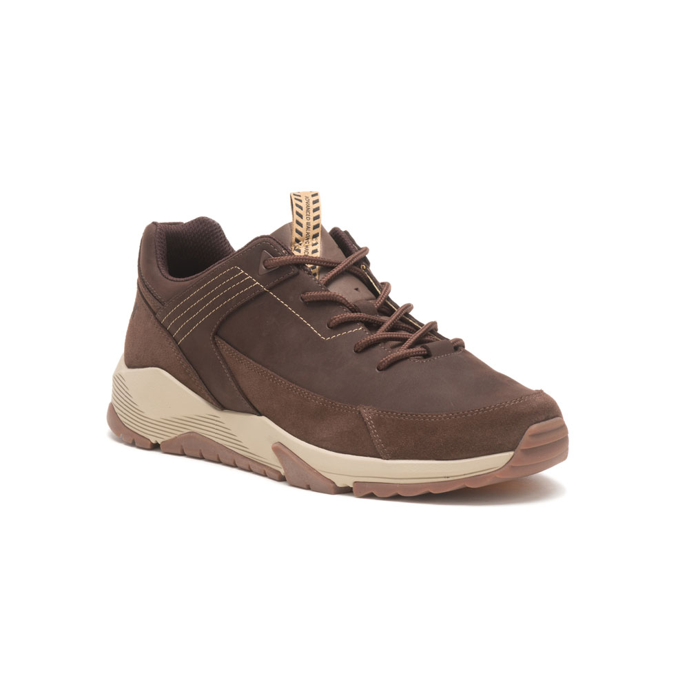 Coffee Men's Caterpillar Transmit Sneakers | 461352SNV