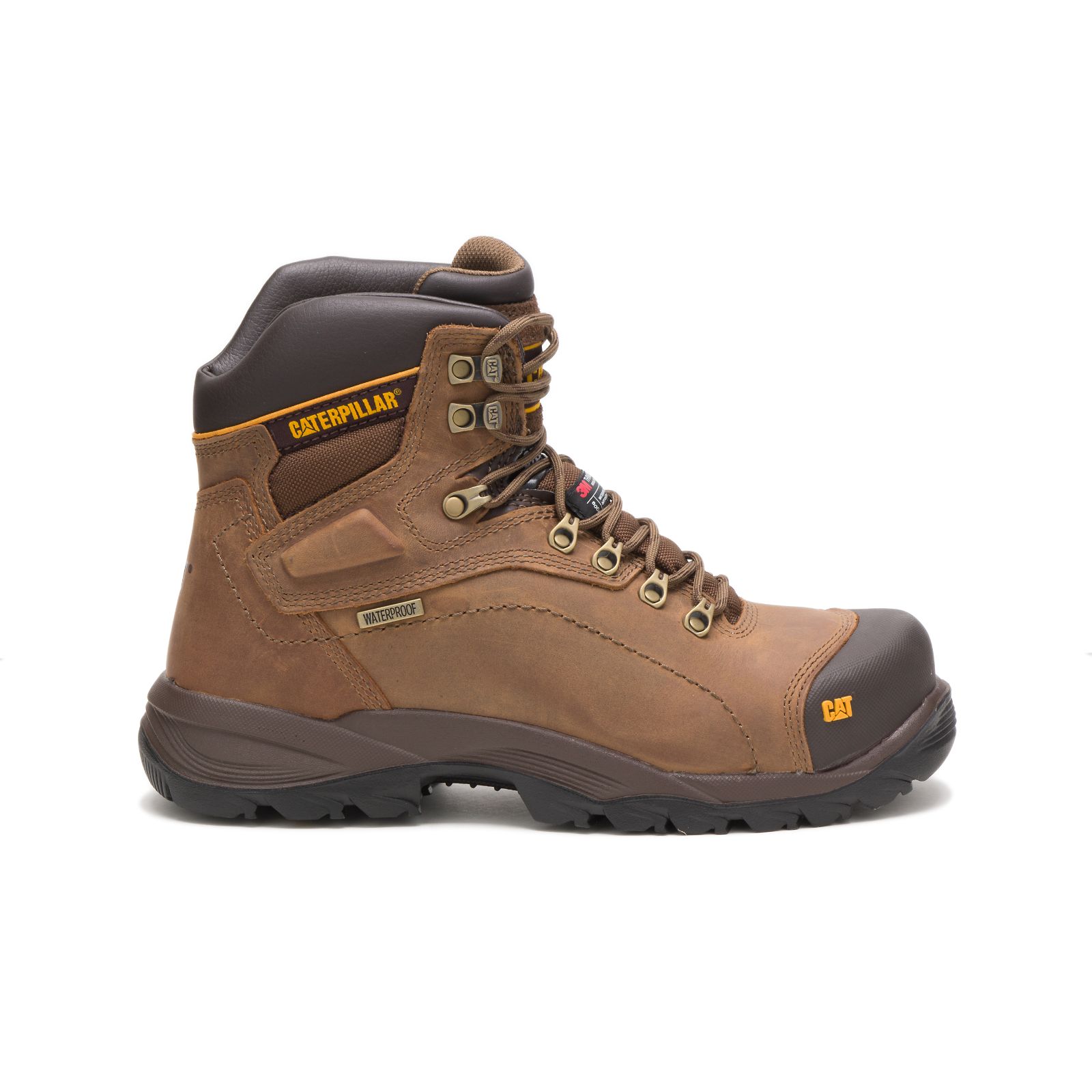 Dark Beige Men's Caterpillar Diagnostic Hi Waterproof Thinsulate™ Steel Toe Steel Toe Boots | 731645