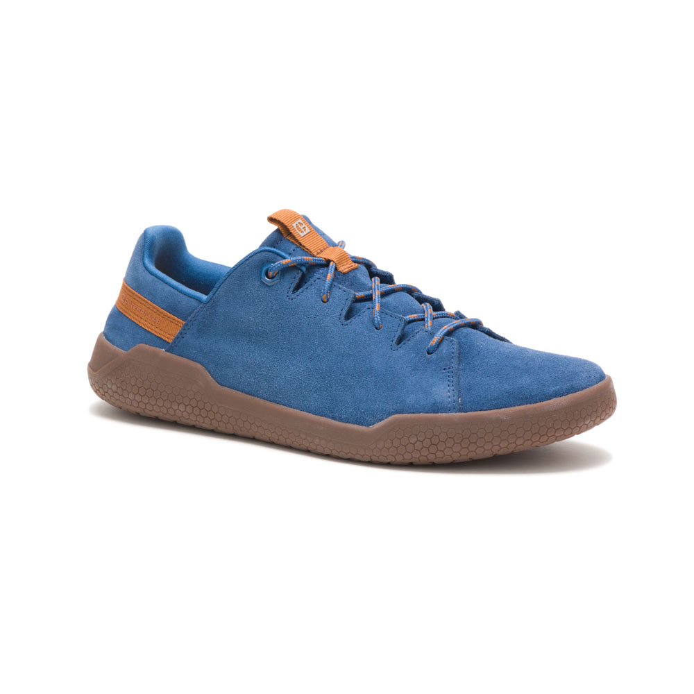 Dark Blue Men's Caterpillar Hex X-lace Sneakers | 537684ETS