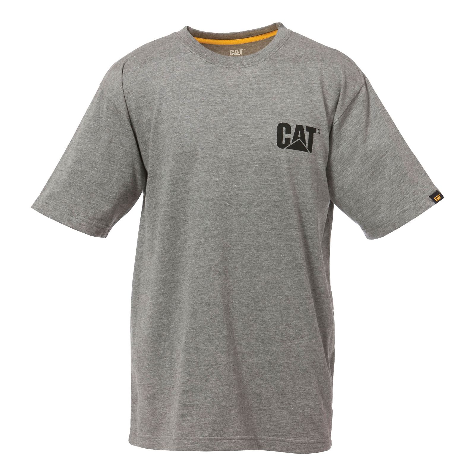 Dark Grey Men's Caterpillar Trademark T-Shirts | 736981HIS