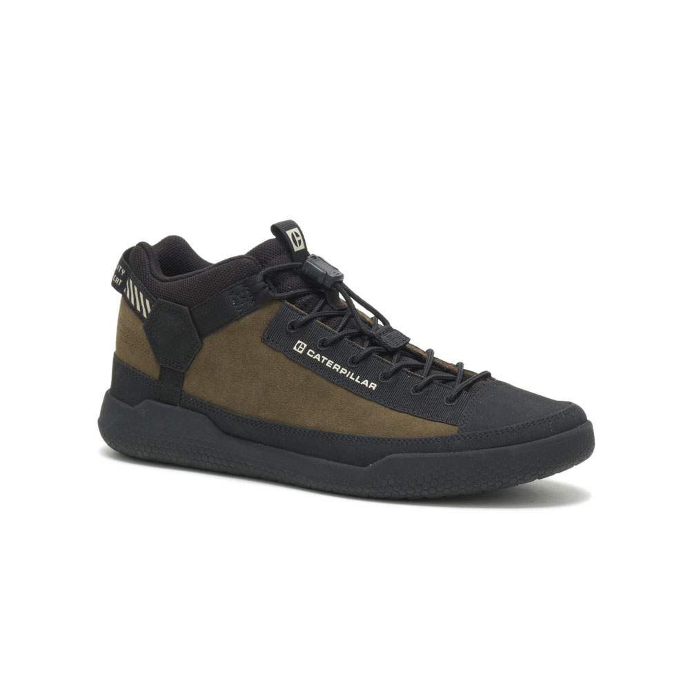 Dark Olive Men's Caterpillar Hex Utility Sneakers | 638021KLT