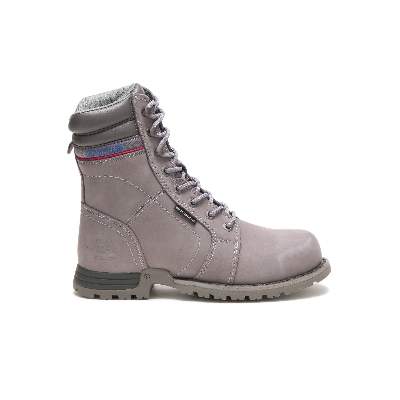 Grey Women's Caterpillar Echo Waterproof Steel Toe Work Boots | 652713FEI