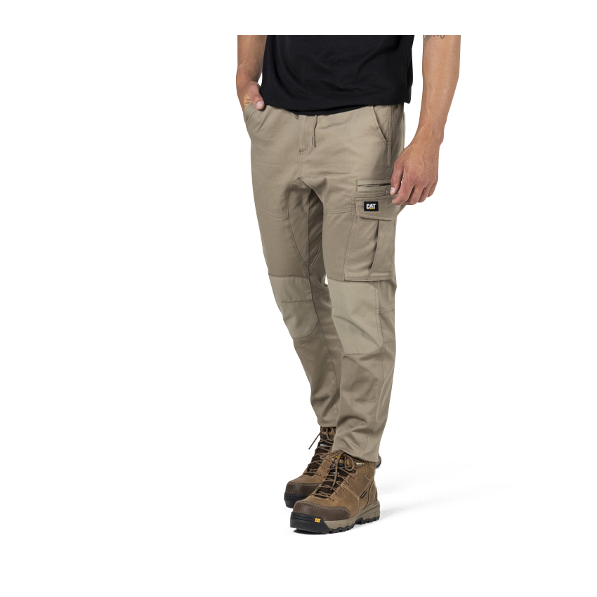 Khaki Men's Caterpillar Dynamic Pants | 064518MTX