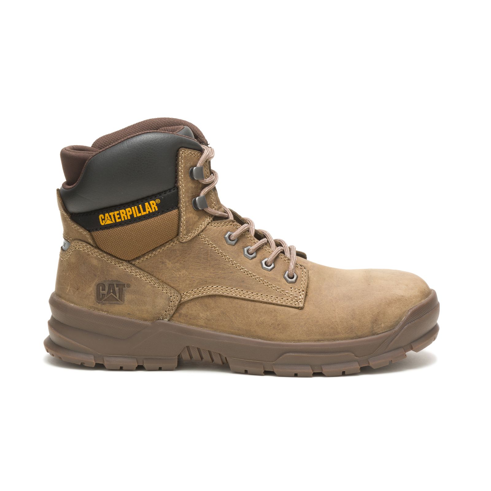 Khaki Men's Caterpillar Mobilize Alloy Toe Work Boots | 942760YOA