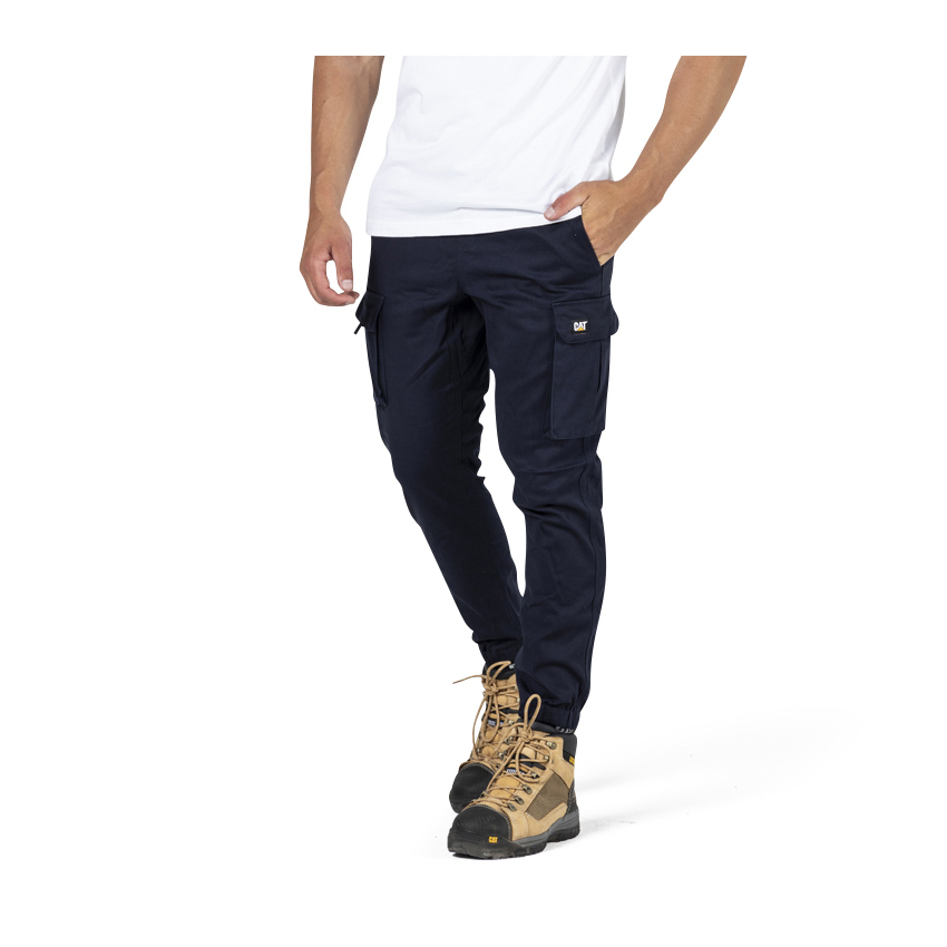 Navy Men's Caterpillar Diesel Pants | 820164QZG