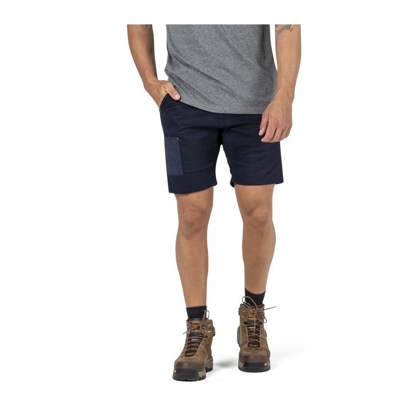 Navy Men's Caterpillar Machine Work Shorts | 735129MFJ
