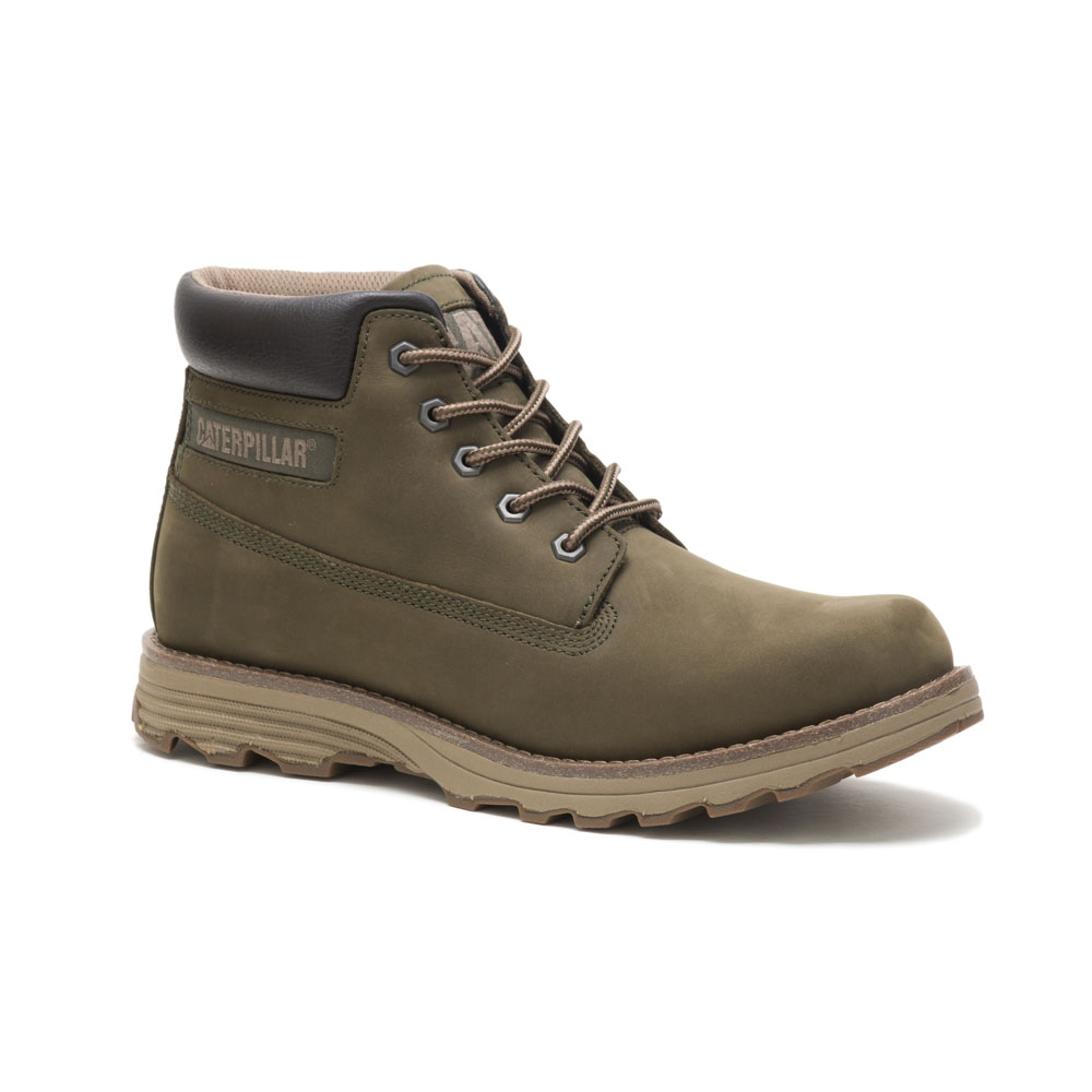 Olive Men's Caterpillar Founder Chukka Boots | 692087HST