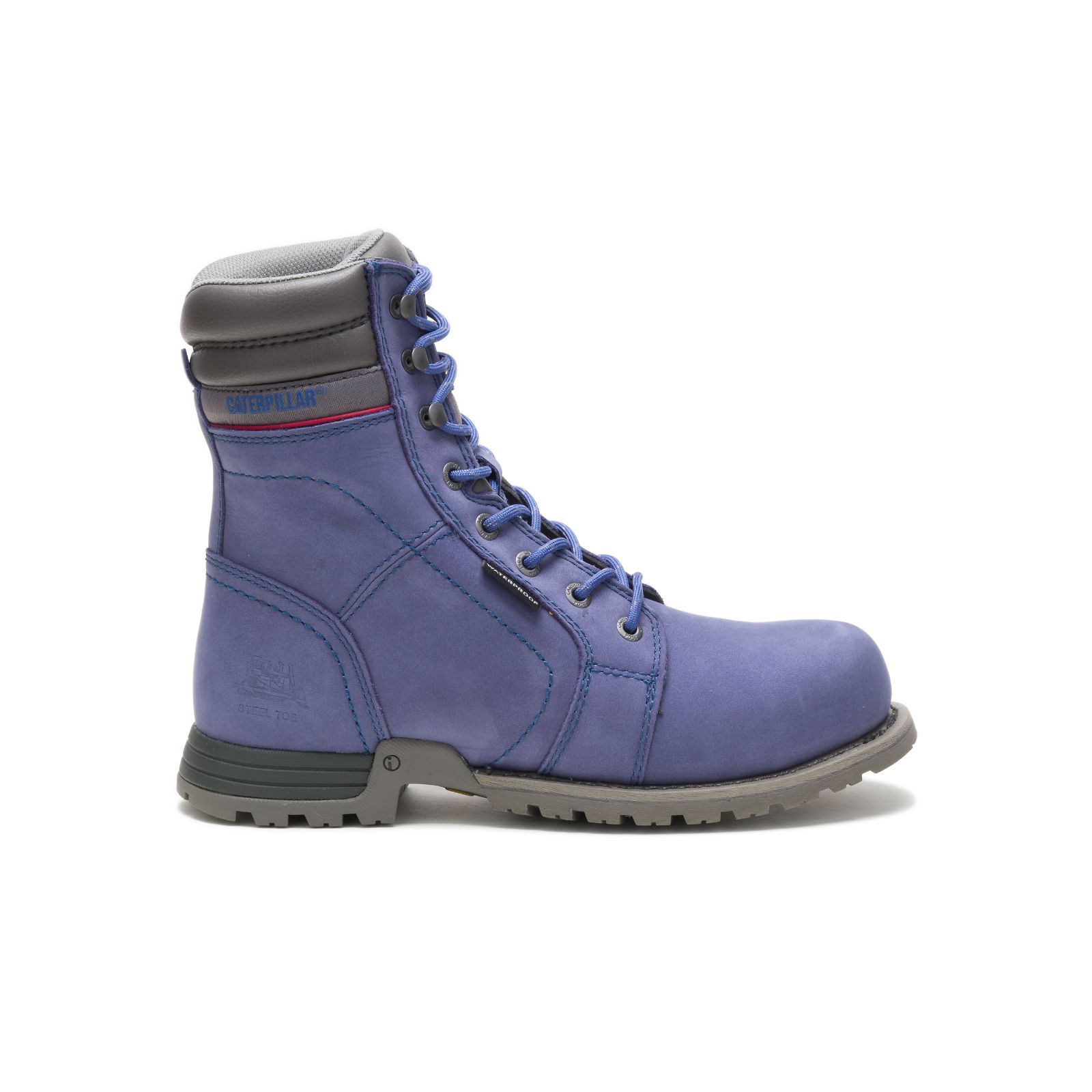Purple Women's Caterpillar Echo Waterproof Steel Toe Steel Toe Boots | 745619PFE