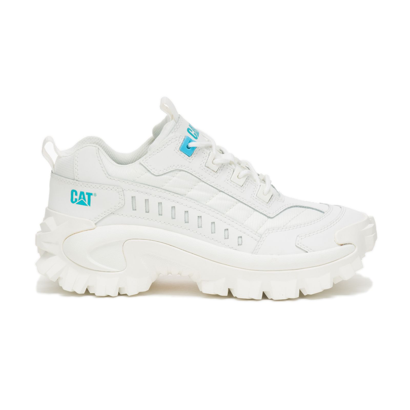 White/Blue Women's Caterpillar Intruder Casual Shoes | 169308APK