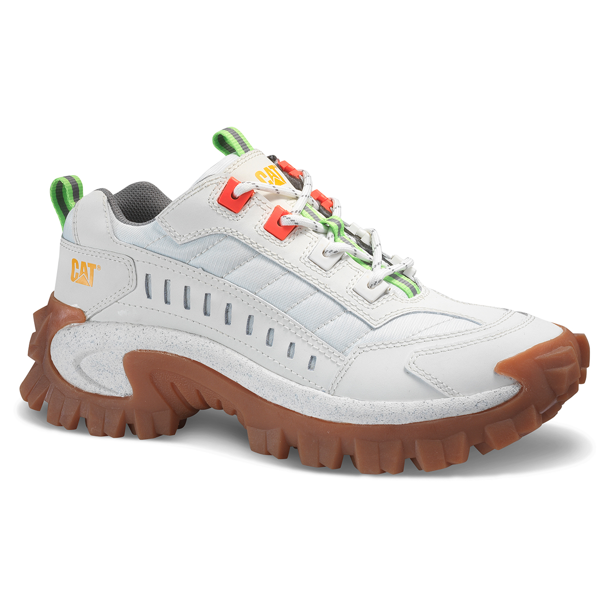 White Men's Caterpillar Intruder Sneakers | 627498CNO