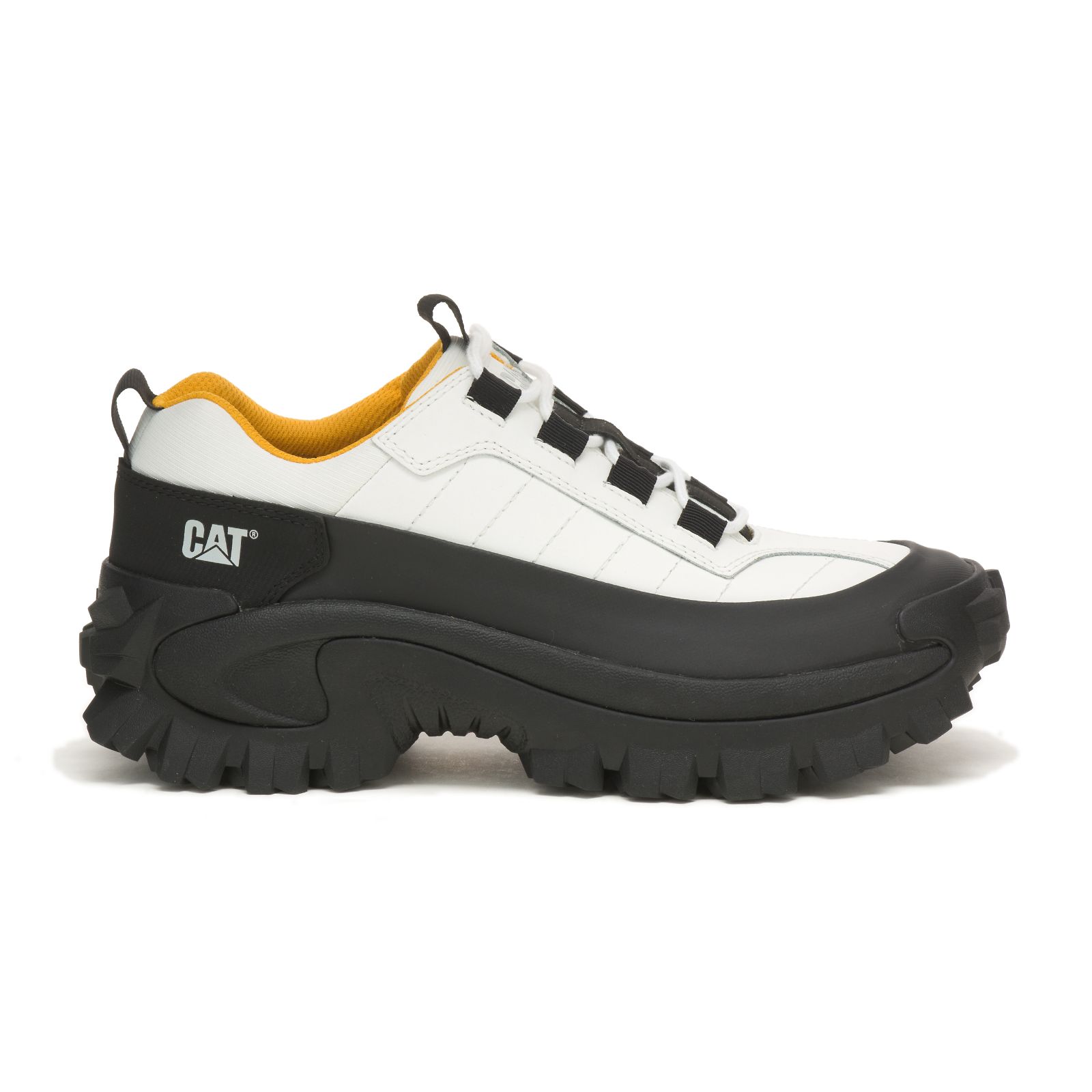 White Men's Caterpillar Intruder Waterproof Galosh Sneakers | 518093ODA