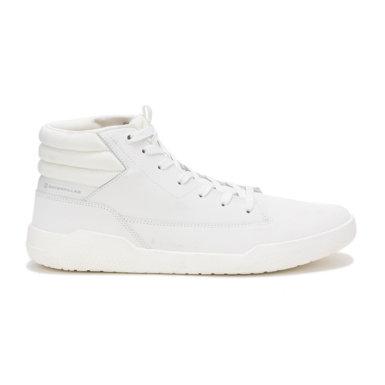 White Women's Caterpillar Code Hex Hi Sneakers | 580162TKJ