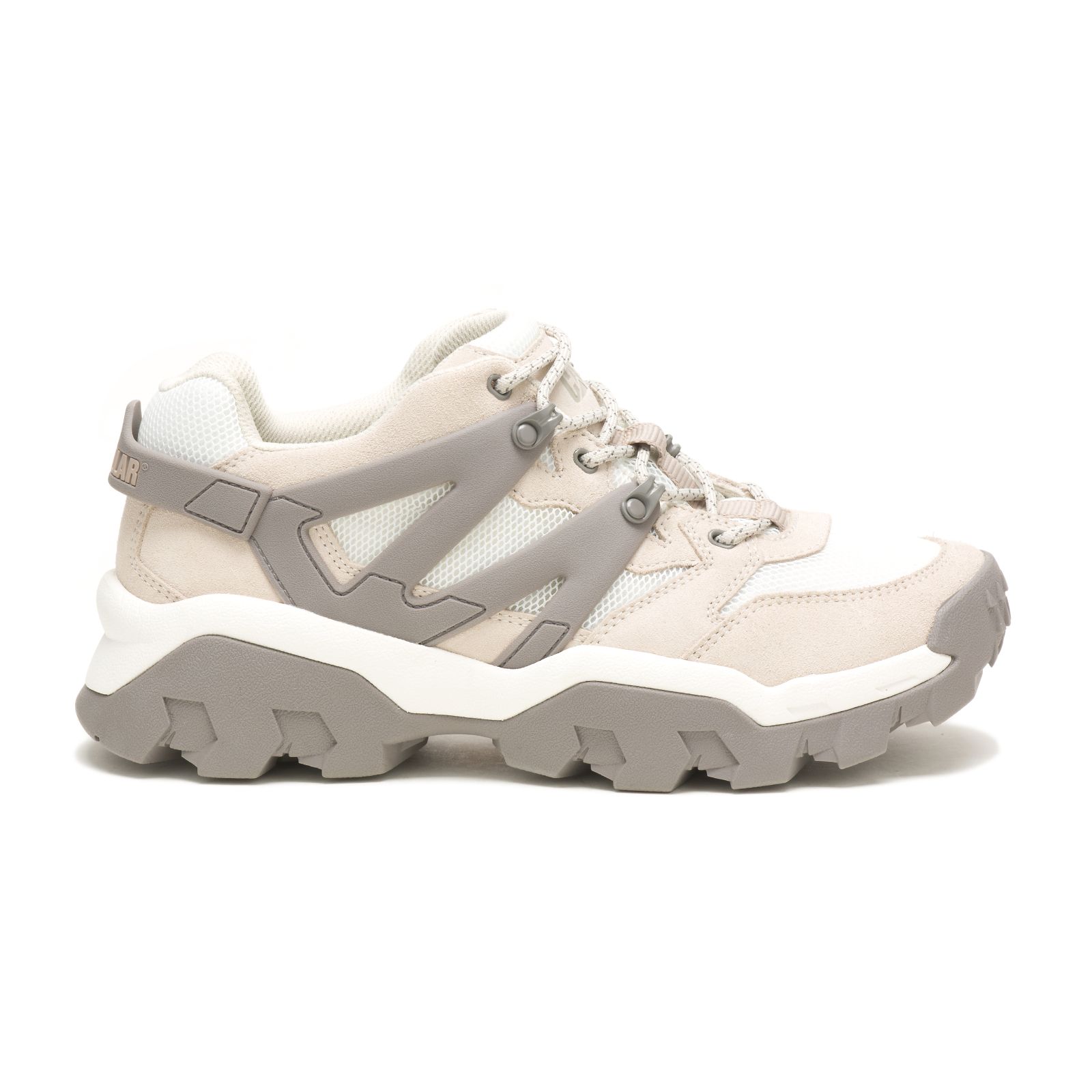 White Women's Caterpillar Reactor Sneakers | 027863DXQ