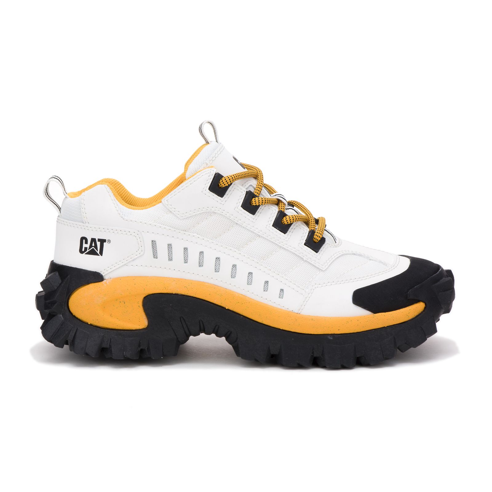 White Yellow Women's Caterpillar Intruder Casual Shoes | 742960YMV