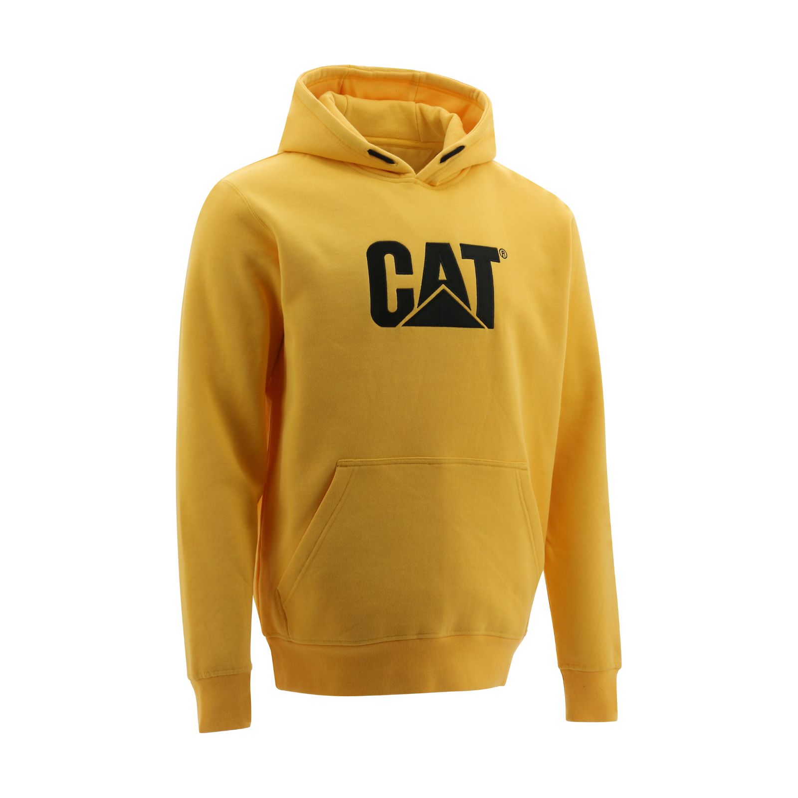 Yellow Men's Caterpillar Trademark Hooded Sweatshirts | 360925ZQB